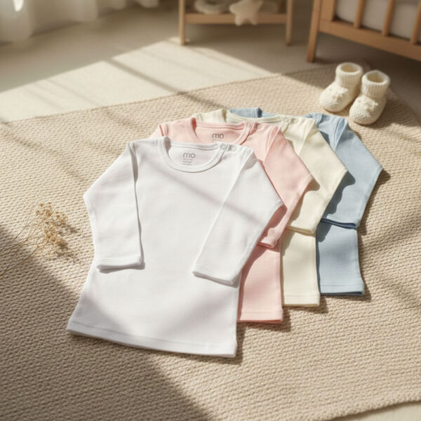 baby body shirt long sleeve pack of 3 - MOkids Egypt