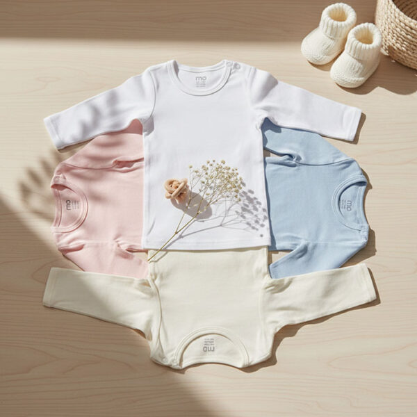 baby body shirt long sleeve pack of 2 - MOkids Egypt