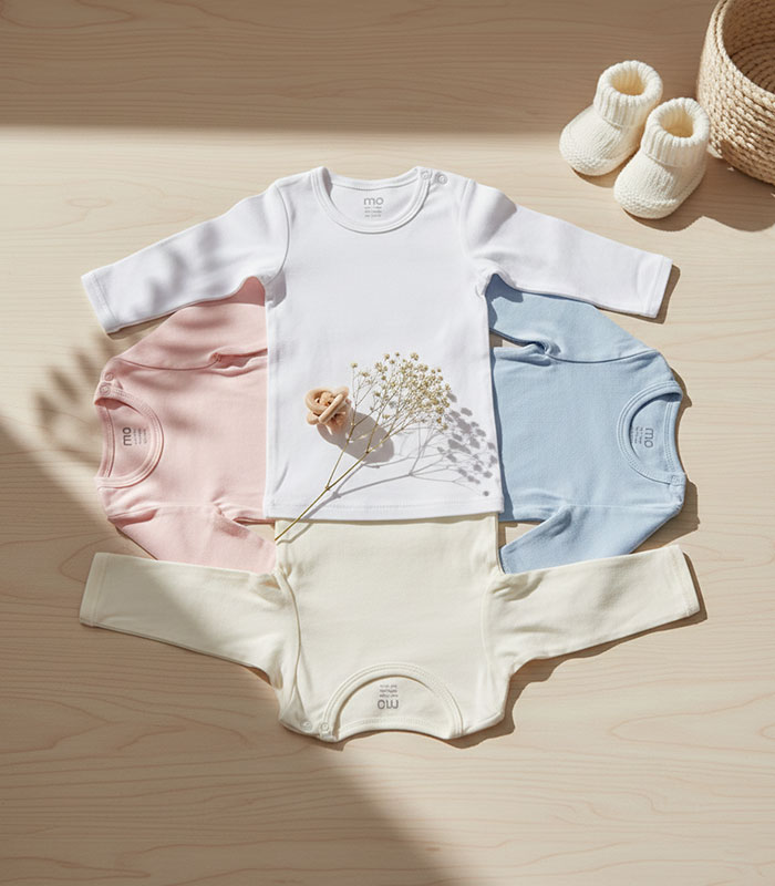 baby body shirt long sleeve pack of 2 - MOkids Egypt