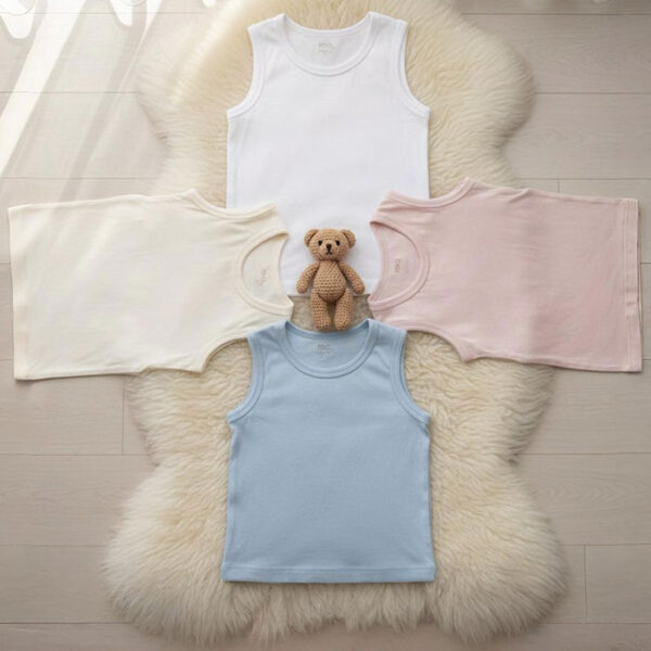 baby body shirt sleeveless pack of 2 - MOkids Egypt