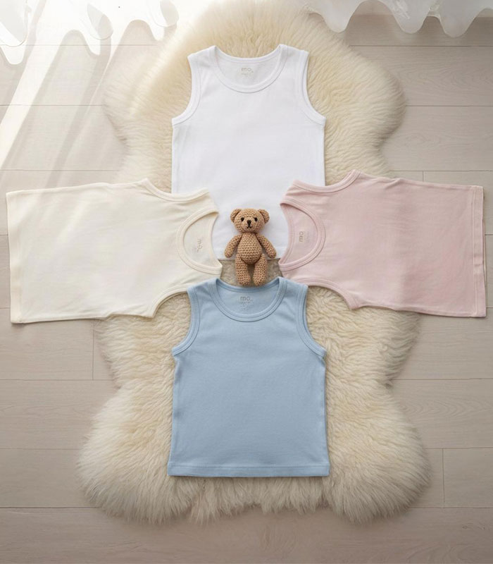 baby body shirt sleeveless pack of 2 - MOkids Egypt