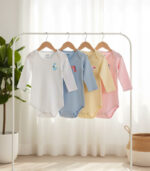 bodysuit embroidered long sleeve pack of 2 - MOkids baby bodysuits Egypt