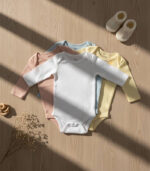 bodysuit long sleeve pack of 2 - MOkids long sleeve baby bodysuits Egypt