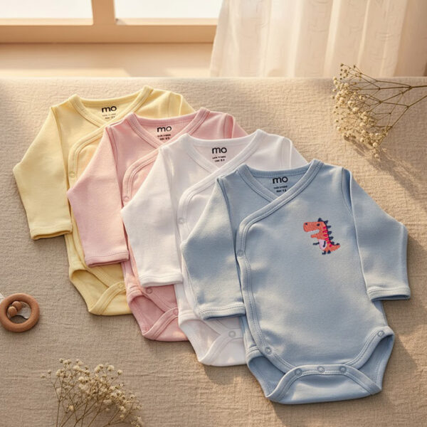 shaya embroidered long sleeve pack of 2 - MOkids baby shaya Egypt