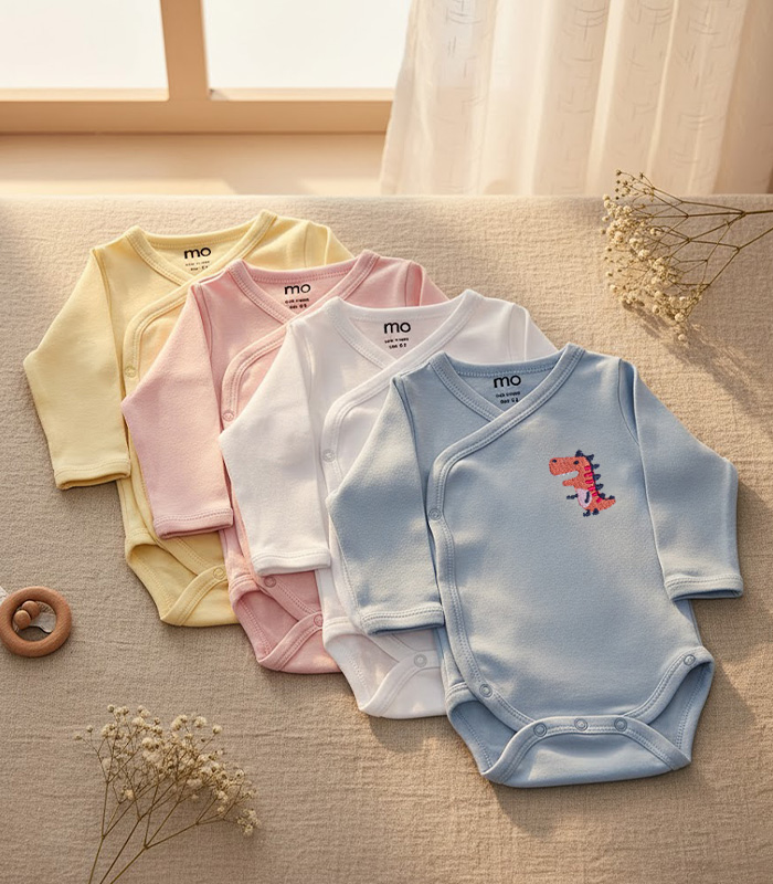 shaya embroidered long sleeve pack of 2 - MOkids baby shaya Egypt