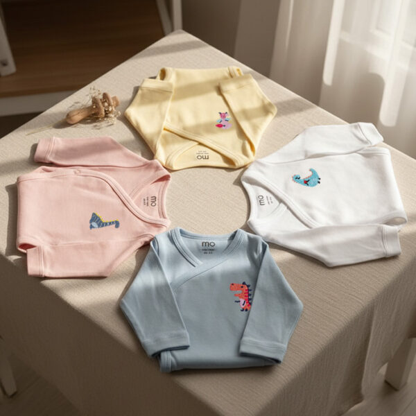 shaya embroidered long sleeve pack of 3 - MOkids baby shaya Egypt