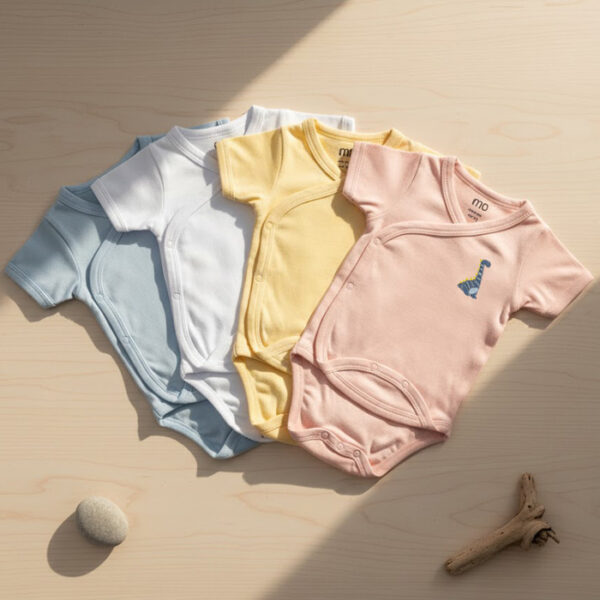 shaya embroidered short sleeve pack of 2 - MOkids baby shaya Egypt