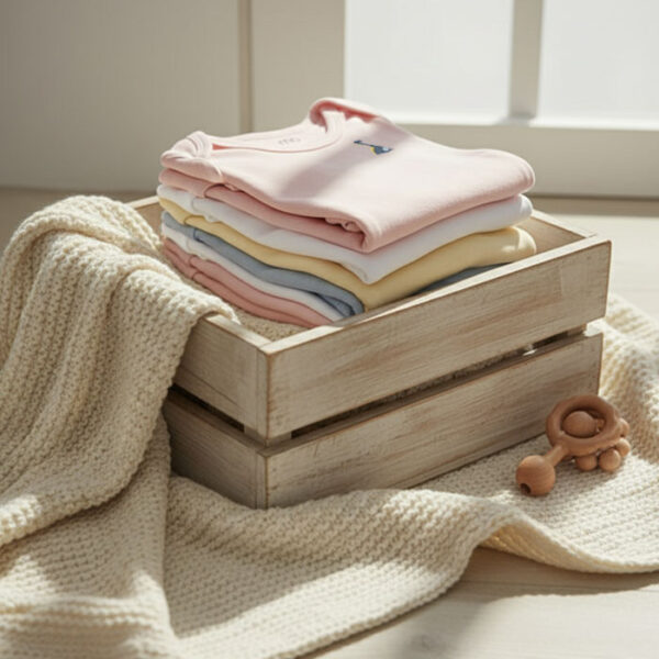 bodysuit embroidered short sleeve pack of 3 - MOkids baby bodysuits Egypt