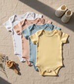 bodysuit short sleeve pack of 3 - MOkids baby bodysuits Egypt