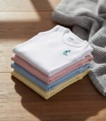 bodysuit embroidered sleeveless pack of 3 - MOkids baby bodysuits Egypt